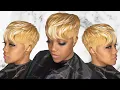 Blonde Pixie Quick Weave in 30 Minutes