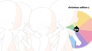 Oc Spin the Wheel Challenge Christmas Family Edition Gacha Club