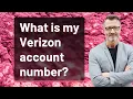 What is my Verizon account number