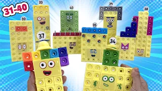 Let's Build Numberblocks Official Mathlink Cubes 31-40