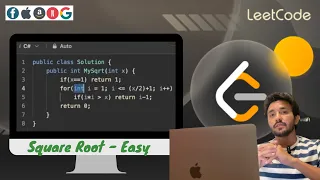 13 Square Root Sqrt x - Easy LeetCode DSA