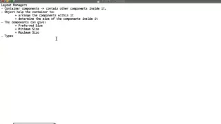 Java Swing Introduction to Layout Managers