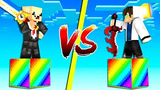 СУПЕР ЭПИК БИТВА: ЛАКИ БЛОК НУБА vs ЛАКИБЛОК ПРО В МАЙНКРАФТ ! Кто Победит в радужной битве?