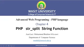 44 PHP str split String Function