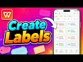 How To Create Labels In WPS Office Mobile Simple Tutorial 2026 Guide