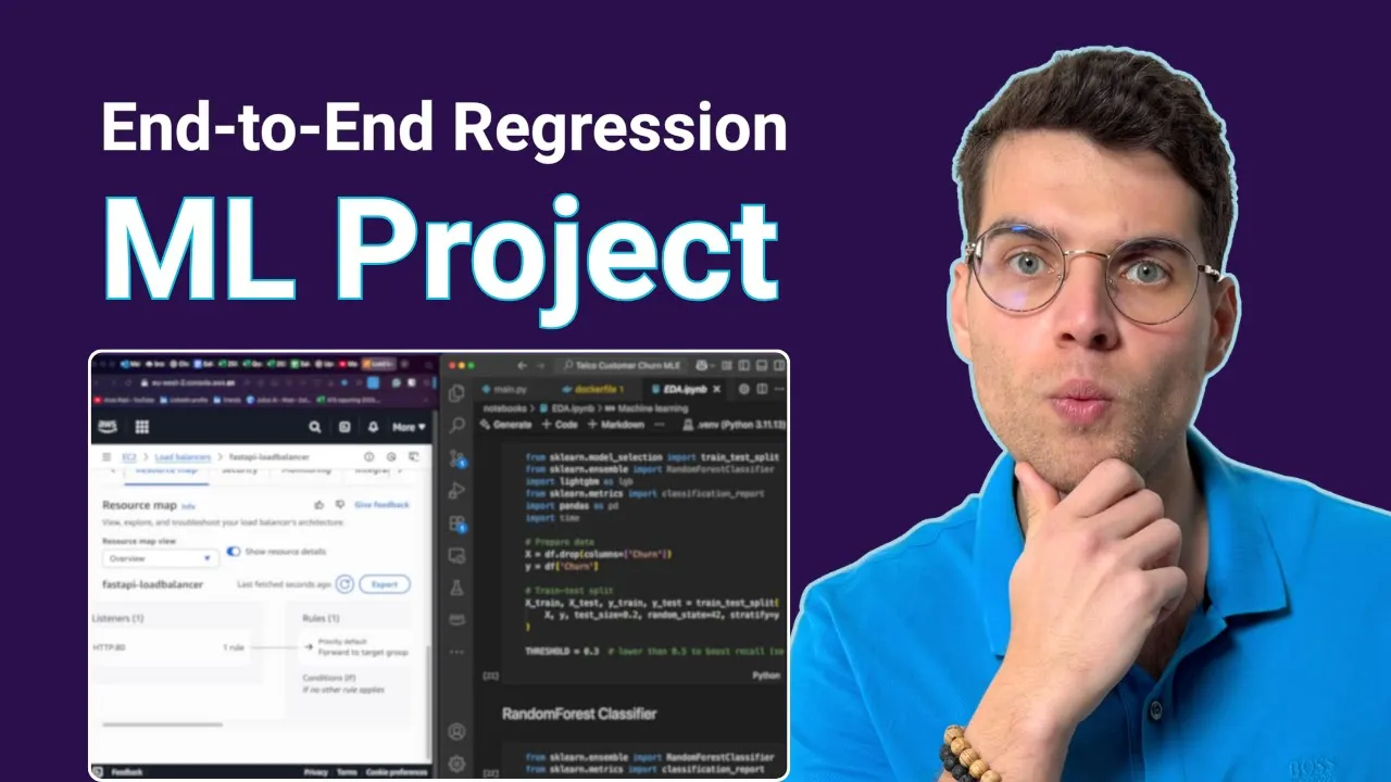 Build & Deploy ML Regression model with FastAPI, MLFlow, Docker, & AWS