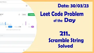 87 Scramble String C Leetcode Daily Challenge
