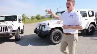 What is the difference in all of the Wrangler packages