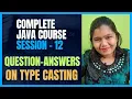 Java Full Course 12 Type Casting and Type Conversion in Java MCQ Questions and Answers