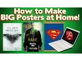 How to Print Large Posters with ANY PRINTER Super Easy 2021
