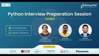 Python Interview Preparation Session Loops Day 9 360DigiTMG