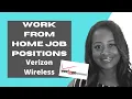Work From Home Customer Verizon Wireless Now Hiring Remote Work From Home Positions