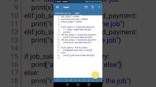 How to code python on pydroid and else x-code284