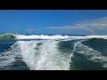 Crossing Oregon inlet on a day with larger swells