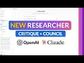 NEW Microsoft 365 Copilot Researcher Tutorial Critique Council