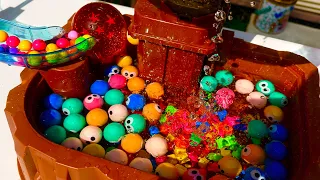 🌈 Colorful Balls in Water! So Satisfying!