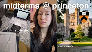 PRINCETON MIDTERMS WEEK VLOG realistic productive