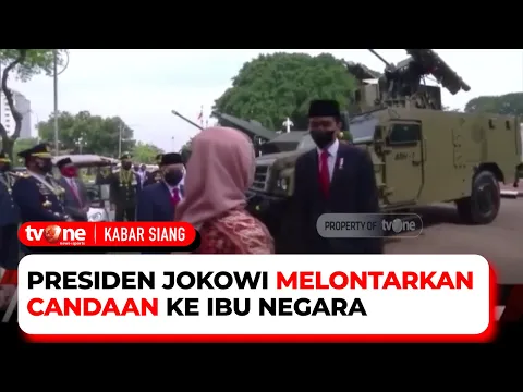 Momen Presiden Jokowi Lemparkan Candaan ke Ibu Negara