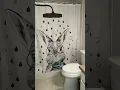 Super cute Easter bunny shower curtain