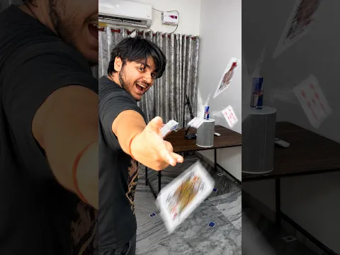 Impossible Card Throw At Red Bull