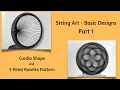 String Art Basics - 1 Cardiod String Pattern 5 Petal Rosette String Design String Mandala