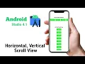 Tutorial Scroll View Horizontal and Vertical in Android Studio 4 1