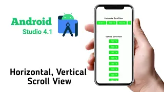 Tutorial Scroll View Horizontal and Vertical in Android Studio 4 1