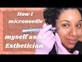 Microneedling how to microneedle at home with Dr Pen esthetician does microneedling