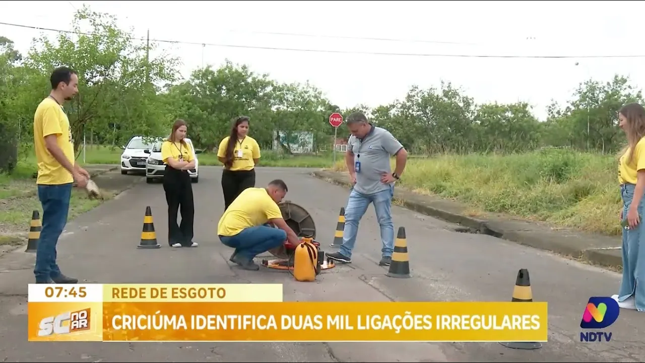 Mais de dois mil imóveis em Criciúma têm ligações irregulares de esgoto, revela Casan