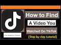 Download Lagu How to Find a Video You Watched on TikTok