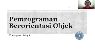 OOP Java 07 Swing GUI 01 Membuat Tampilan Antarmuka Aplikasi Desktop