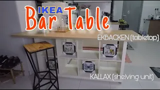 How to build IKEA Bar Table Cara membina IKEA Meja Bar