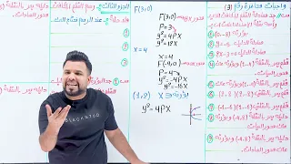 السادس العلمي الفصل الثاني المحاضرة 3 القطع المكافئ التصوير الجديد لمنهج 2026 