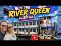 The River Queen on the Manasquan River for our dating anniversary IT WAS HOT OUT