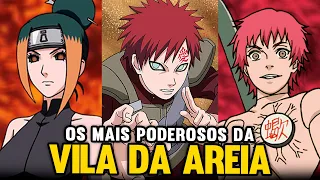 OS 10 NINJAS MAIS PODEROSOS DA VILA DA AREIA