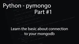 Python - pymongo