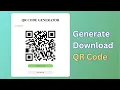 QR Code Generator using HTML CSS and JavaScript Generate and Download QR Code