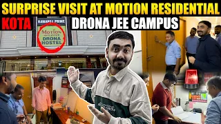 Surprise Visit at Motion Kota Drona Residential Campus | Hostel Room | Food Review | Facilities 🤔