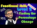 Functional Skills Level 2 - Finding the Percentage Change
