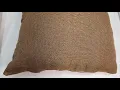 Jute Plain Cushion Cover Brown 24 inches