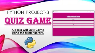 Quiz Game in Python using tkinter library