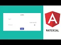 Build login page with angular material Reactive Forms Validation