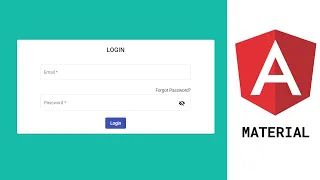 Build login page with angular material Reactive Forms Validation