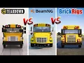 Download Lagu Teardown SCHOOL BUS vs BeamNG SCHOOL BUS vs Brick Rigs SCHOOL BUS