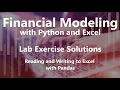 Reading and Writing to Excel with Pandas - Lab Exercise Solutions