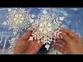 Easy Beautiful DIY Dollar Tree Layered Snowflakes
