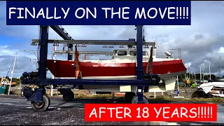 #109 – ON THE MOVE!!!! Abandoned yacht moves for the first time in 18 years
