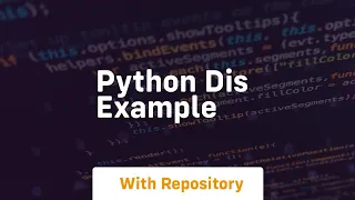 python dis example