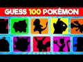Guess the 100 Pokemon by the Silhouette