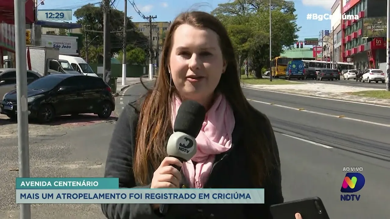 Avenida Centenário: mais um atropelamento foi registrado em Criciúma e aponta alerta para pedestre